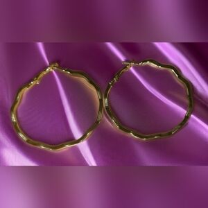 Steve Madden Gold Hoop Earrings